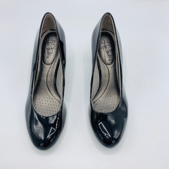 LifeStride Women Parigi Black Patent Pumps Sz 7M - Picture 2 of 6